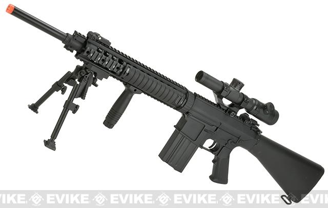 A&K Full Metal SR-25 Airsoft AEG Rifle (Model: Full Stock / Standard)