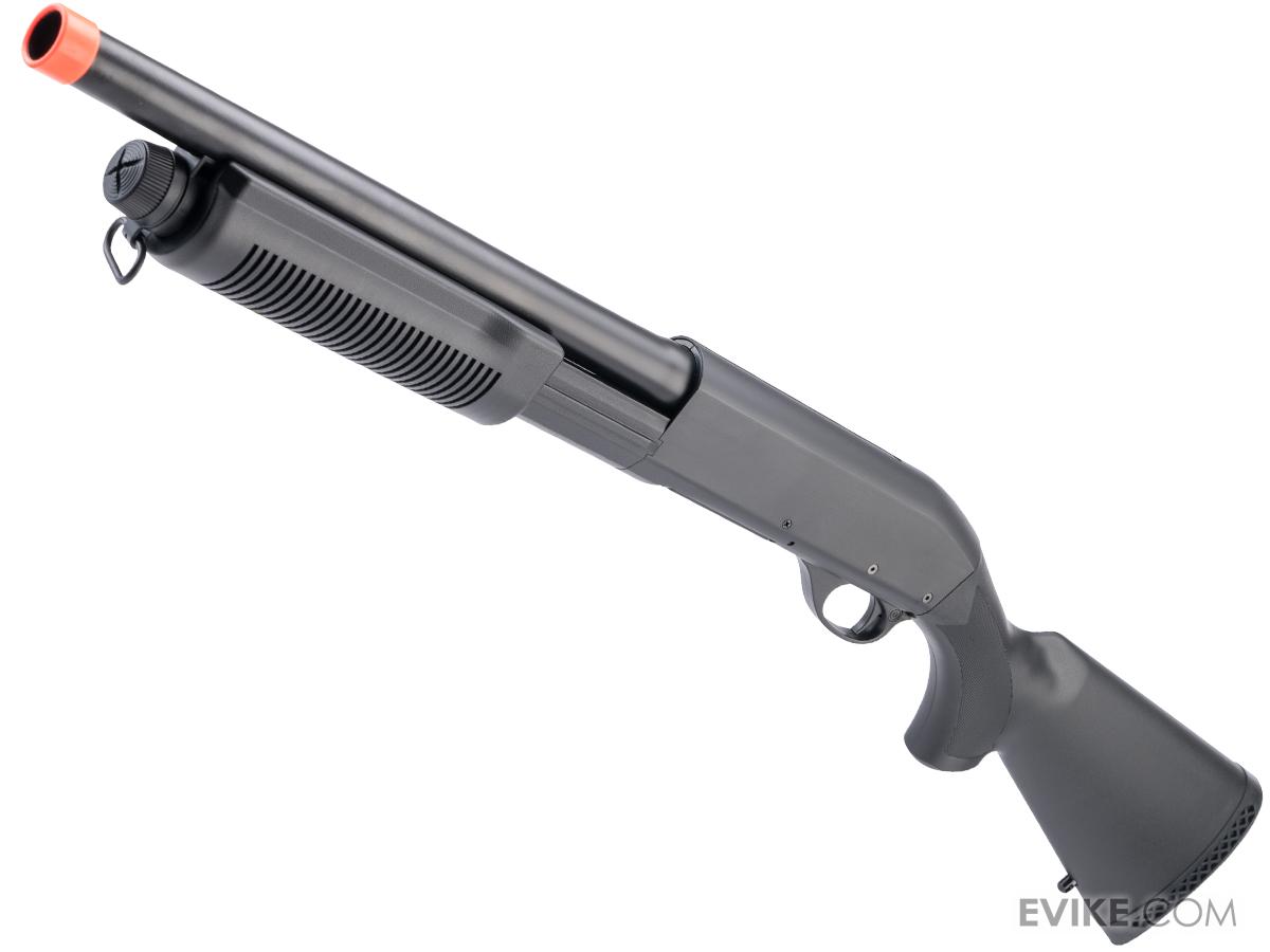 CYMA Standard M870 3-Round Burst Multi-Shot Shell Loading Airsoft Shotgun (Model: Full Stock CQB)