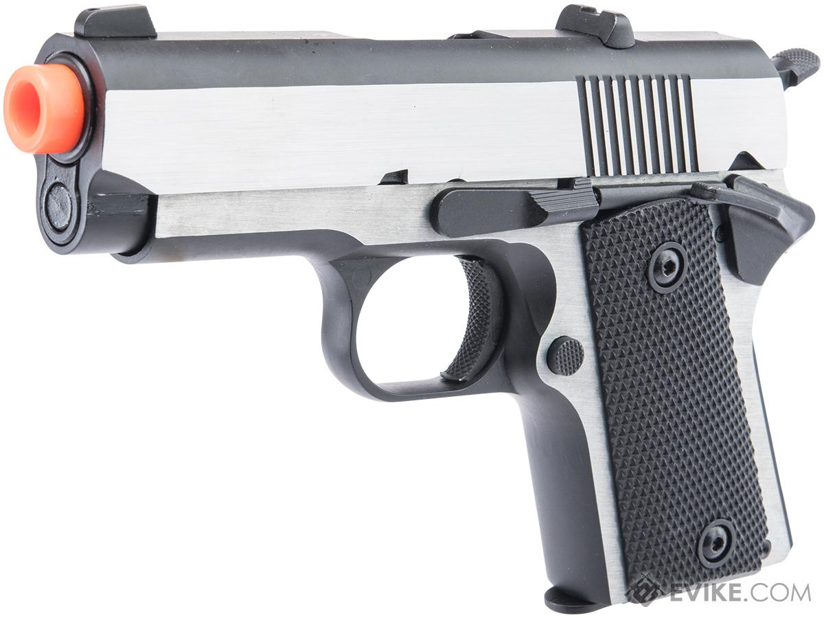 Matrix Elite Detonics 1911 .45 Combat Master Airsoft Gas Blowback Pistol (Model: Brushed Two-Tone)