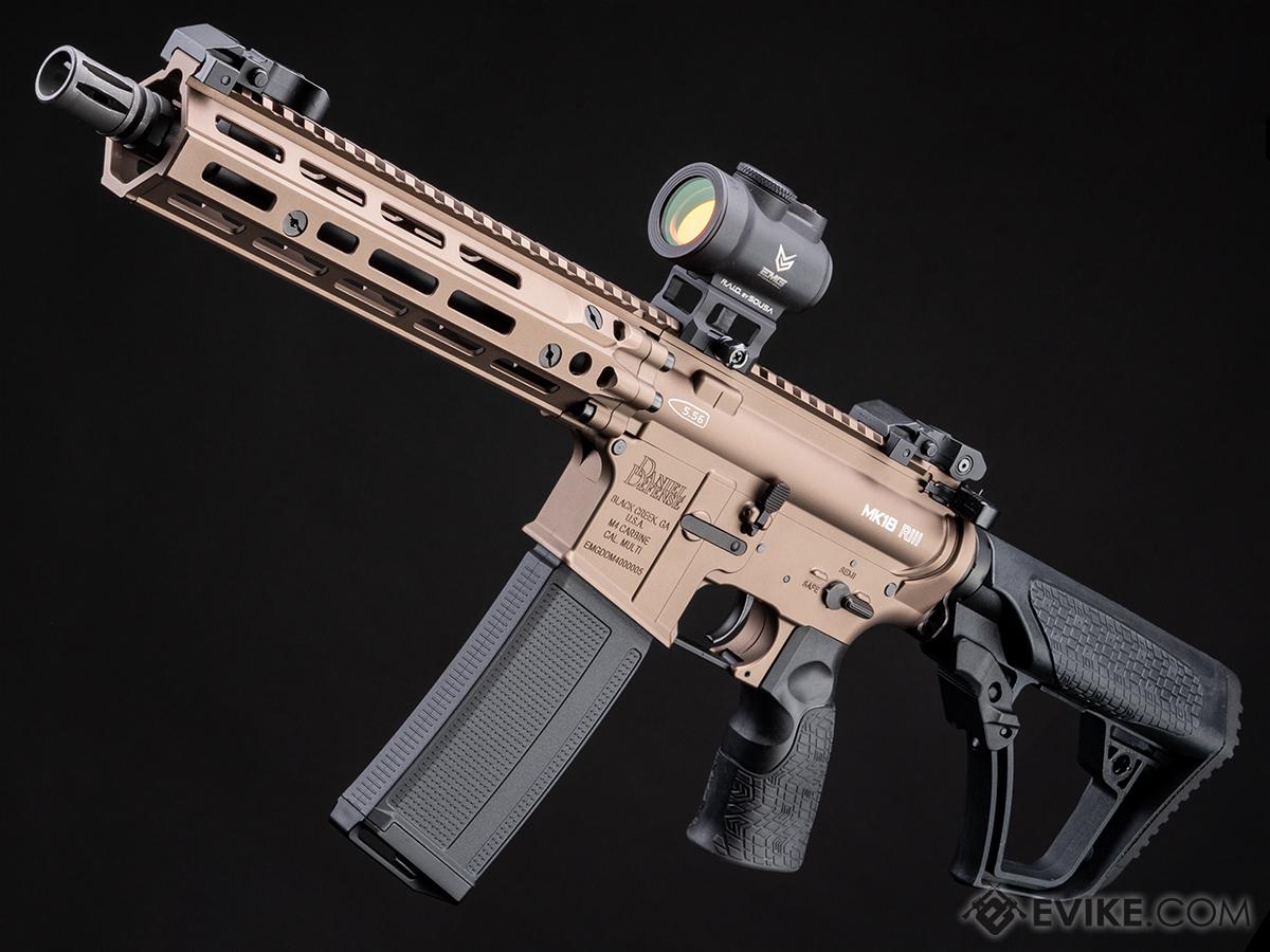 EMG Helios Daniel Defense Licensed MK18 RIII Airsoft AEG Rifle w/ CYMA Platinum Gearbox (Color: Flat Dark Earth / 350 FPS / Gun Only)