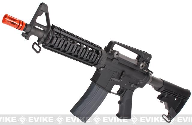 WE-Tech M4A1 RIS V3 Open Bolt Airsoft Gas Blowback GBB Rifle (Model: CQB / Black)