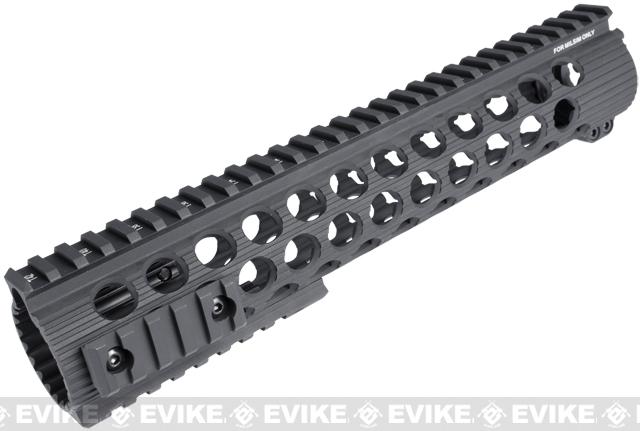 Troy Industries Licensed TRX Battle Rail for M4 Series AEG by Madbull Airsoft (Color: Black / 11